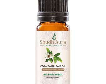 Copaiba Essential Oil - Balsam, 100% Pure, Natural, Undiluted & Therapeutic Grade Oils for Aromatherapy, Diffuser, and DIY - 5 ML To 1000 ML