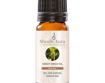 Sweet Birch Essential Oil - Betula Lenta, 100% Pure, Natural, & Undiluted Oil for Aromatherapy, Diffuser, and DIY - 5 ML To 1000 ML