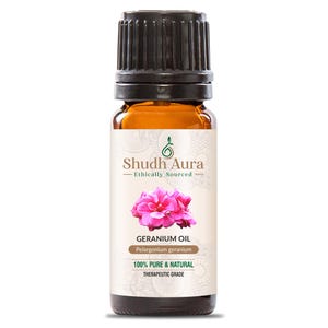 Geranium Essential Oil - Egyptian, 100% Pure, Natural, & Therapeutic Grade Oils for Aromatherapy, Diffuser, and DIY - 5 ML To 1000 ML