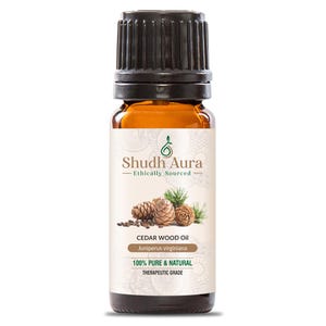 Cedarwood Essential Oil | 100% Pure, Natural, and Undiluted | Premium Therapeutic Grade Oils for Aromatherapy & Diffuser - 5 ML To 1000 ML