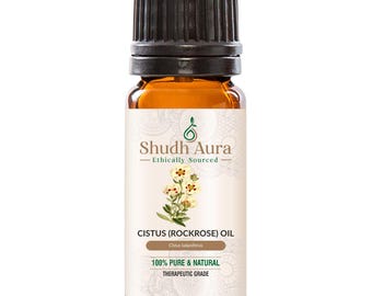 Cistus (Rock Rose) Essential Oil | 100% Pure, Natural, and Undiluted | Therapeutic Grade Oils for Aromatherapy & Diffuser - 5 ML To 1000 ML
