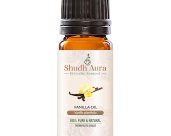 Vanilla Essential Oil | 100% Pure, Undiluted and Natural | Therapeutic Grade Premium Oils for Aromatherapy & Diffuser | 5 ML To 1000ML