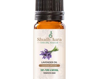 True French Lavender Essential Oil | 100% Pure, Undiluted and Natural | Therapeutic Grade Oils for Aromatherapy & Diffuser | 5 ML To 1000 ML