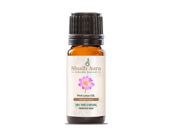 Roze lotusolie | 100% puur, onverdund en natuurlijk | Premium etherische oliën van therapeutische kwaliteit voor aromatherapie en verstuiver: 5 ML tot 1000 ML