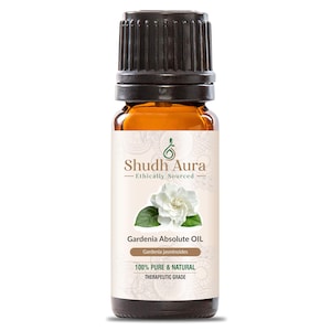 Gardenia eterisk olja - Gardenia Jasminoides, 100 % ren, naturlig och outspädd olja för aromaterapi, diffusor och gör-det-själv - 5 ml till 1000 ml