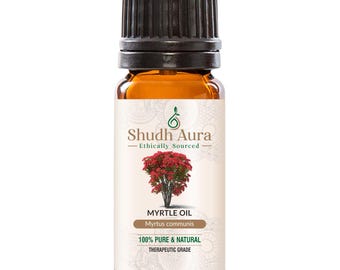 Myrtle Essential Oil | 100% Pure, Undiluted, and Natural | Premium Therapeutic Grade Oils for Aromatherapy & Diffuser| 5 ML To 1000 ML