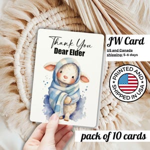 Lot de 10 cartes JW pour aîné, carte pour aîné, encourageante, drôle et mignonne Carte postale témoin, cadeaux témoins de Jéhovah, bénévole