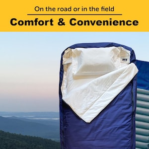All-in-One Bedroll – Festival and Travel Camping Gear – Sleeping Bag - Dorm Bedding - Handmade in USA – Workforce Development - Good Causes