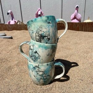 Ceramic bubbles mugs, handmade ceramic mugs