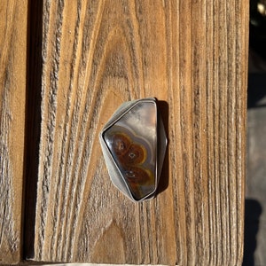 Turkish stick agate ring, handmade agate ring, custom size agate ring