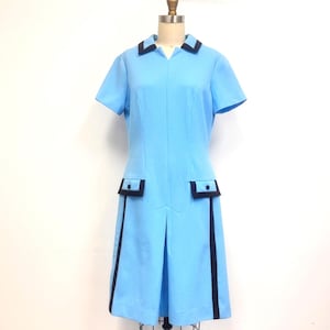 light blue waitress dress Blue White Waitress Dress-Waitress 4200-Chest 34