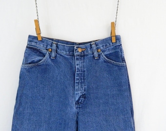 80er Jahre Vintage Wrangler Jeans: High Waist Gerades Bein, Damen Medium