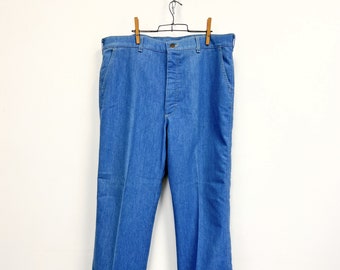 Vintage 1970s Mens Lee Jeans | High Waisted Brushed Denim "Separate-Lees" | 36 Waist