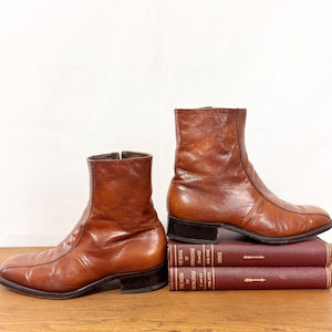 Vintage Side Zip Boots Men - Etsy