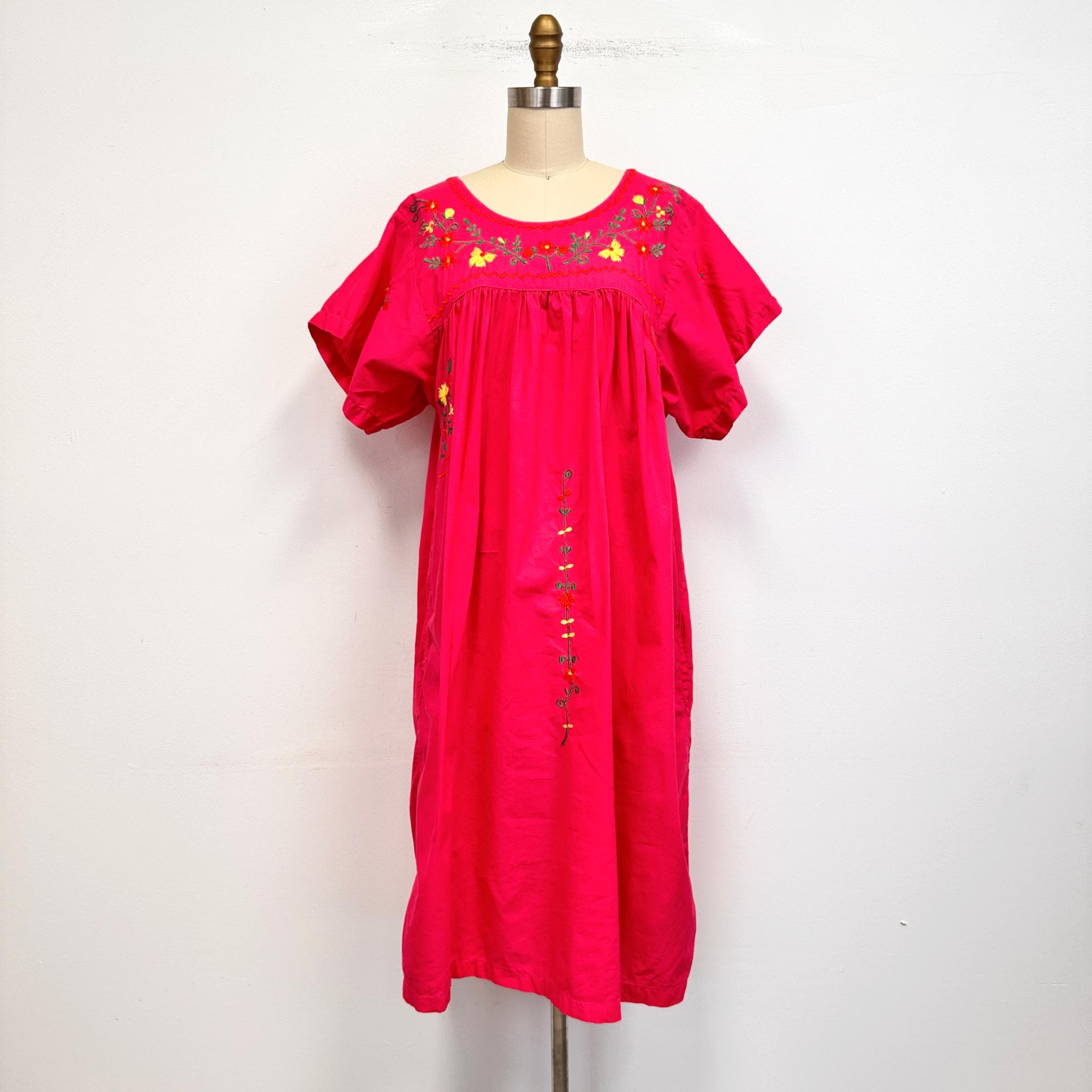 sachin and babi light blue dress Mexican Embroidered Dress Maternity