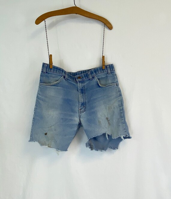 Vintage Levi's Cut Offs | Faded and Frayed Denim … - image 1