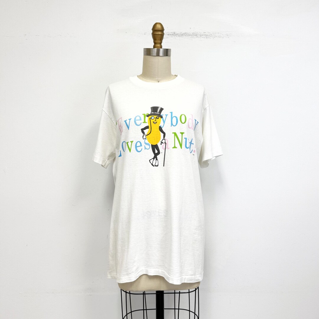 Vintage Mr. Peanut T-shirt | 1980s Planters Peanuts Single Stitch