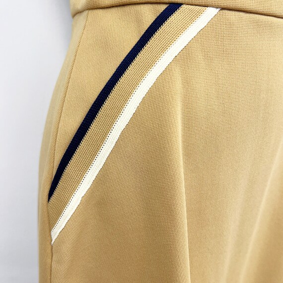 Vintage A Line Skirt with Diagonal Stripes at Hip… - image 3