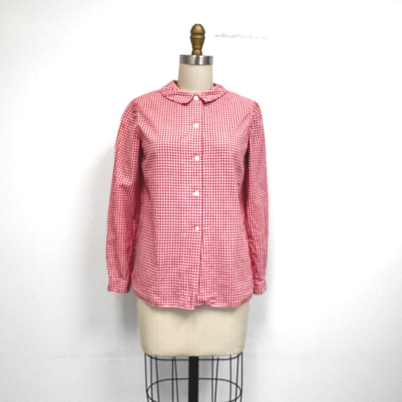 Camicetta vintage anni '60 con colletto alla Peter Pan Camicia