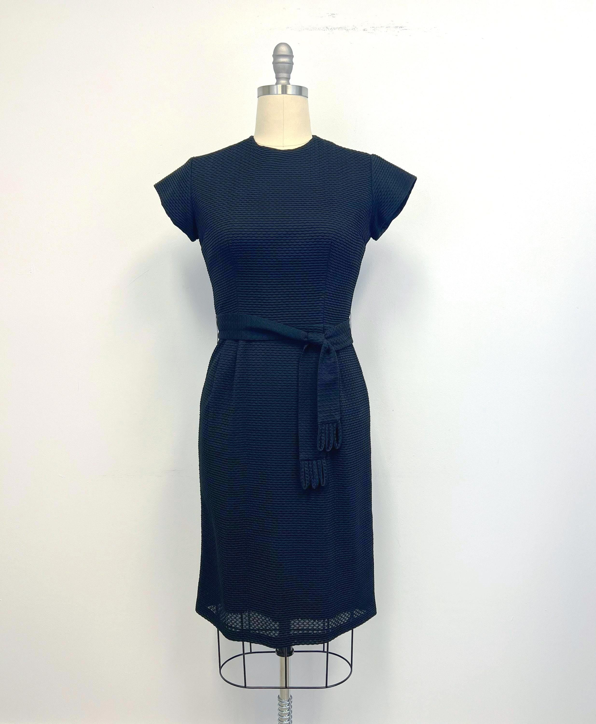 chaps blue dress CHAPS Deep Blue Faux-Wrap Short-Sleeve Midi Dress main image 0