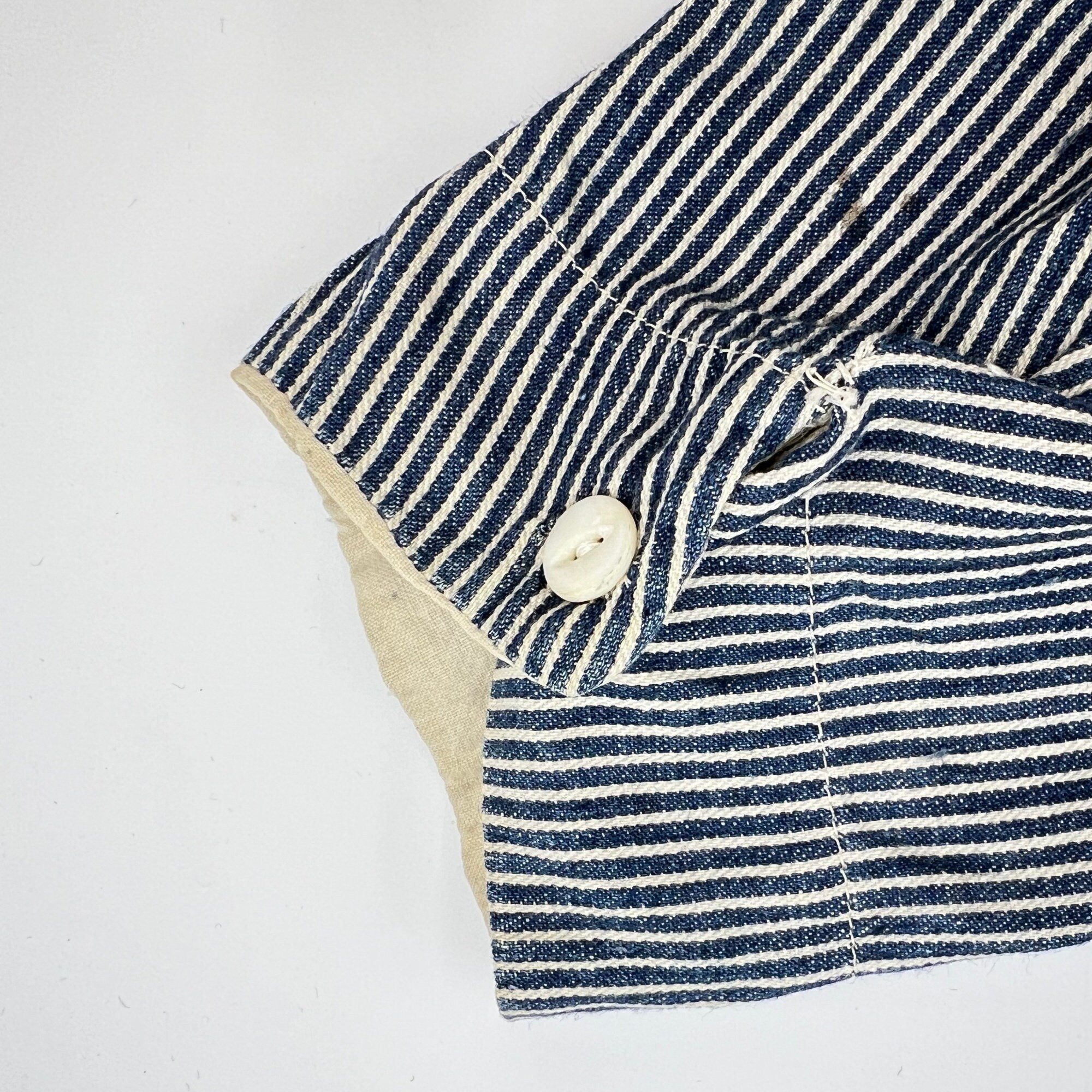 Antique Hickory Stripe Selvedge Denim Coveralls | 1910s