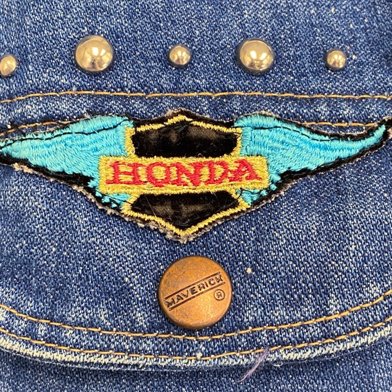 1960s Motorcycle Jacket | Honda Goldwing on a Blu… - image 8