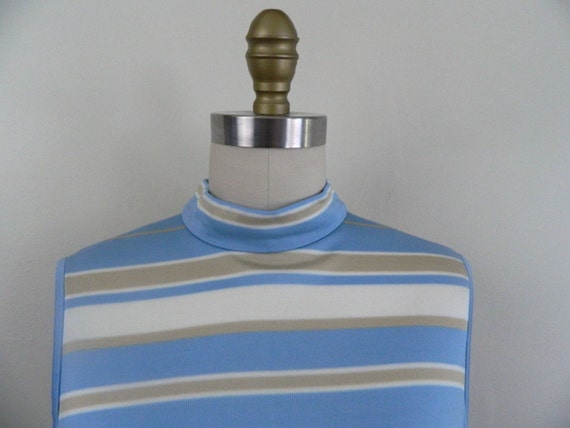 Vintage 60s Striped Shift Dress by  Peck & Peck  … - image 4