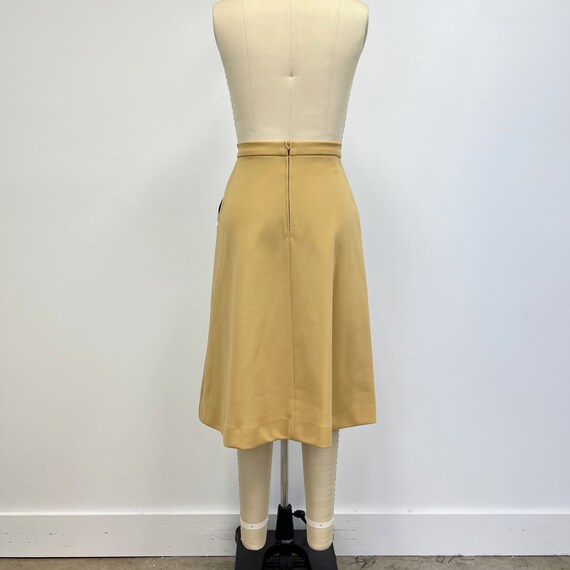 Vintage A Line Skirt with Diagonal Stripes at Hip… - image 4