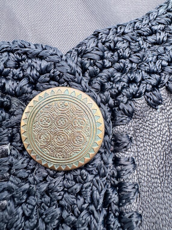 Vintage 80s Patchwork Leather Jacket | Black and … - image 7