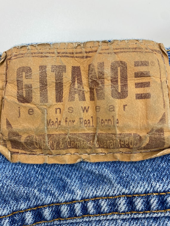 Vintage 80's High Waisted Gitano Jeans |  Women's Blue Jeans | Tapered Leg | Size 14