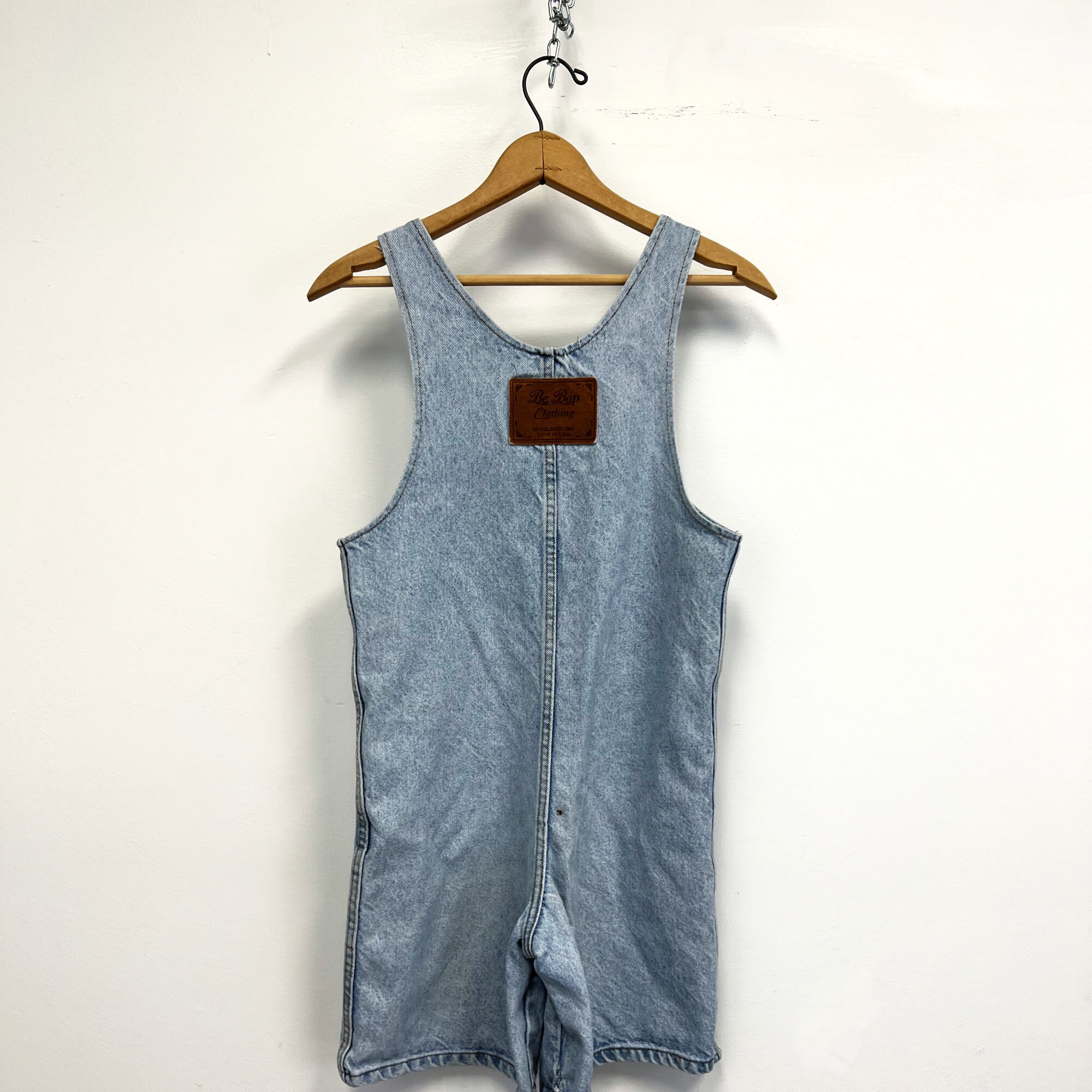 Vintage 90s Guess Overall Shorts Girls 14 Womens XXS Denim
