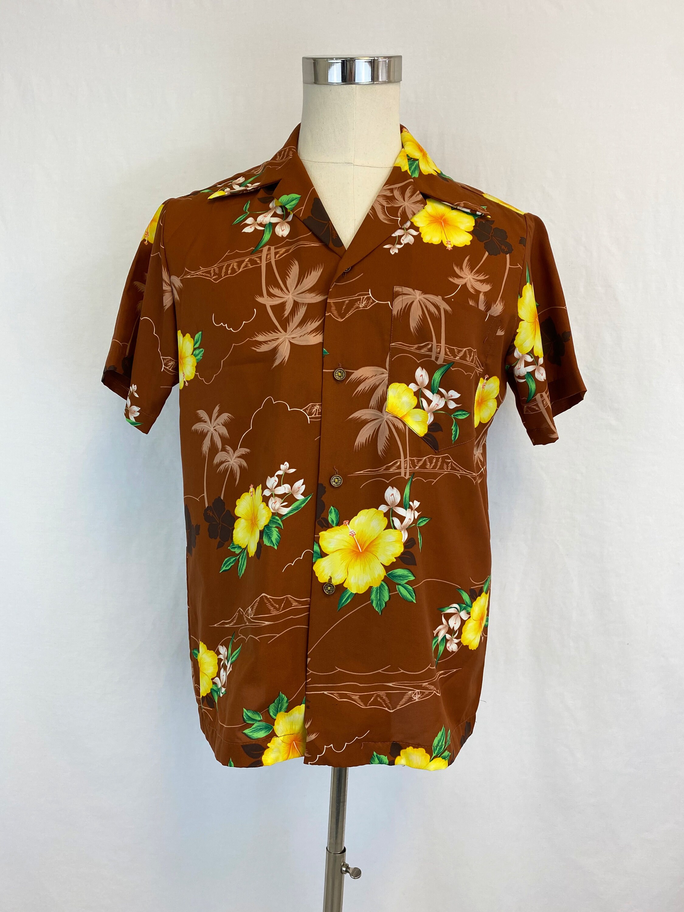 Hawaiian Shirt Tropical Print 