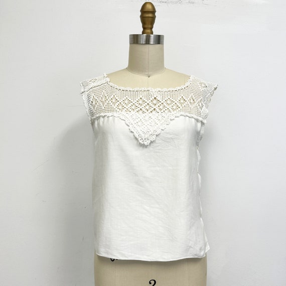 Vintage Camisole with Crochet Trim | Early 1900s … - image 1