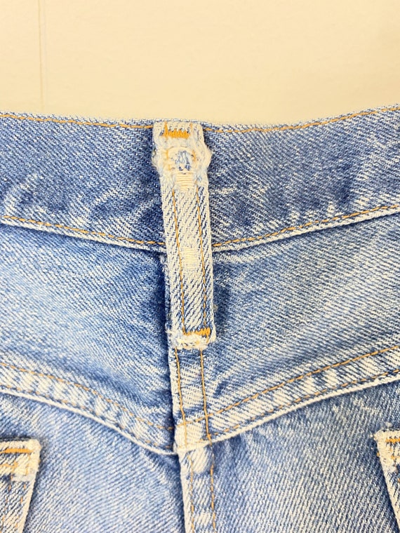 Vintage Denim Cut Offs | 70s Rustler Jean Shorts … - image 5