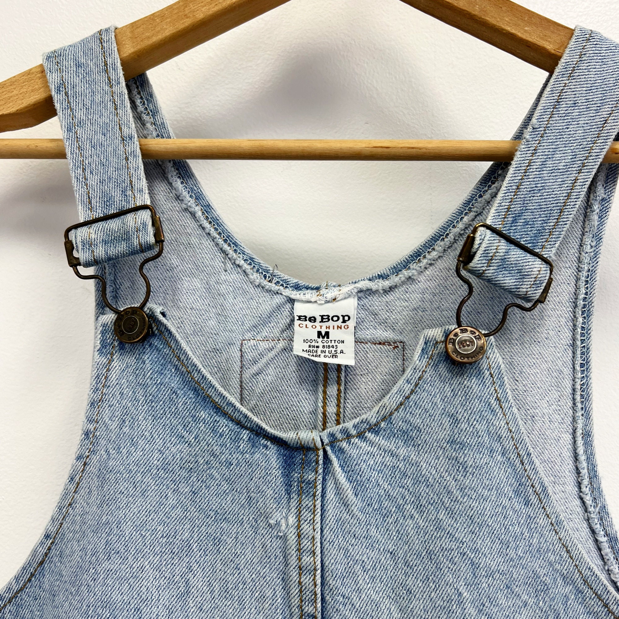 絶対一番安い Be 90s | Overalls Short Denim Vintage Bop With Shorterall パンツ