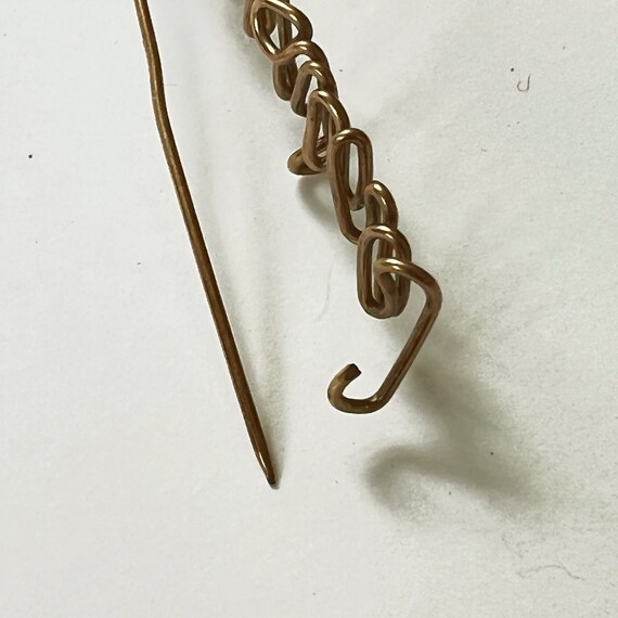 Vintage Goldtone Wire Name Pin | Christina Pin | … - image 4