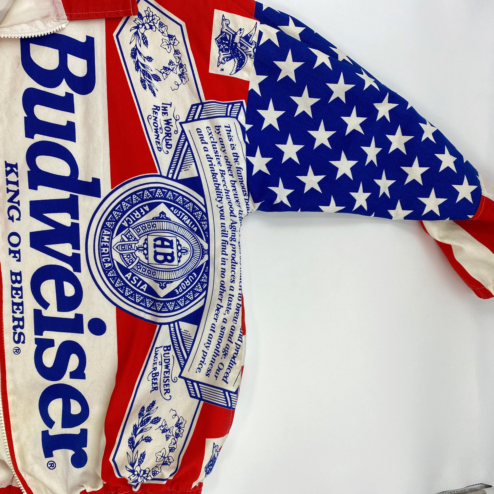 Vintage Miss Budweiser Boat Racing Team Windbreaker Jacket