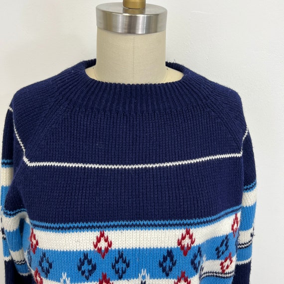 Vintage Ski Sweater | 1960s Soft Acrylic Pull Ove… - image 2