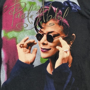 ポーラアブドゥル 1991 ヴィンテージ ミュージック Tシャツ