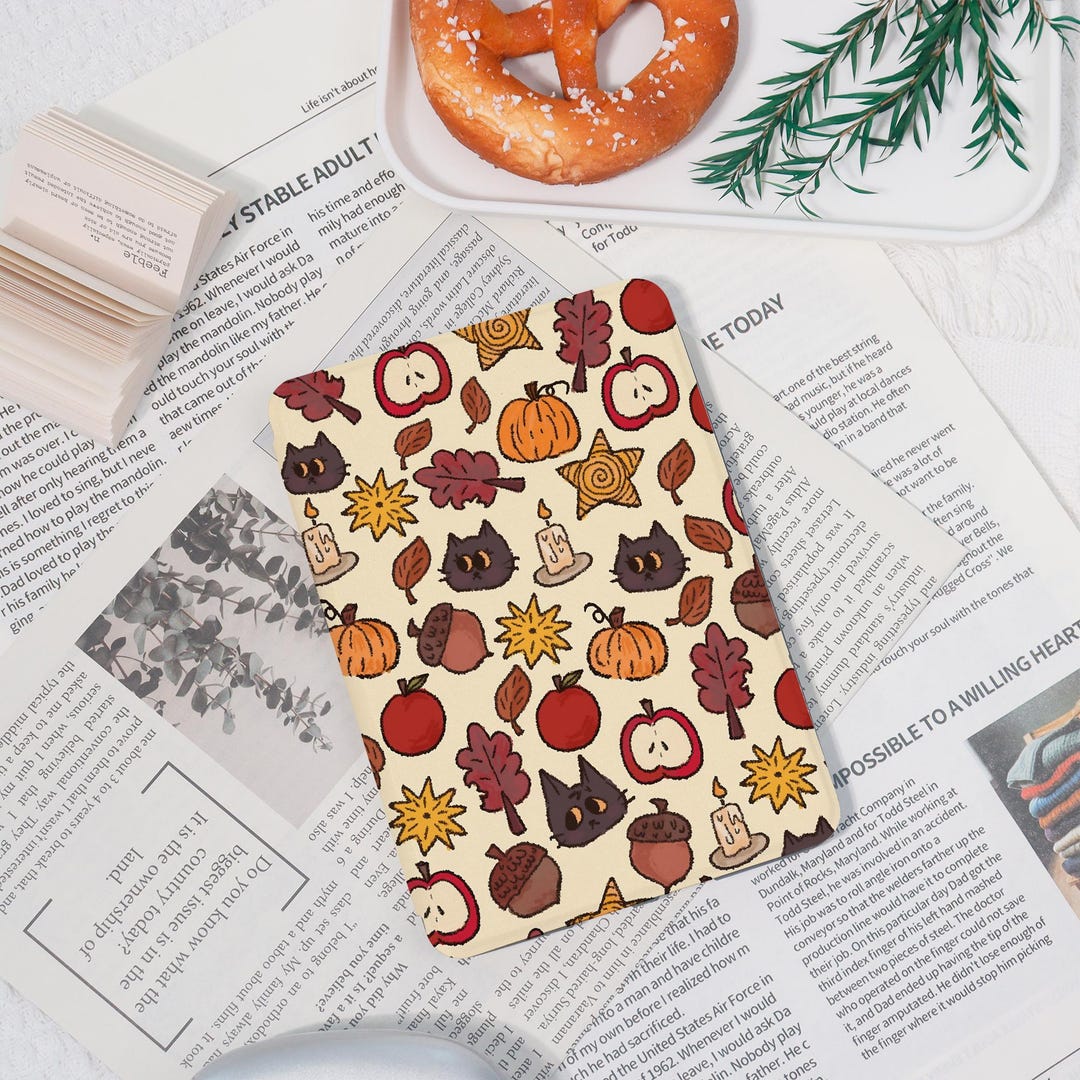 Custom Cute Cartoon Cat Collage Kindle Case W Auto Wake/sleep for ...