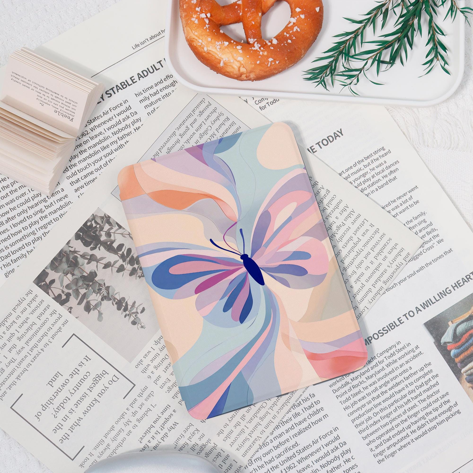 Custom Colorful Butterfly Auto wake/sleep Clear Kindle Case For Paperwhite 12th/2024 11th(6.8")10th(6"), Kindle Colorsoft, Kindle 8/10/11th