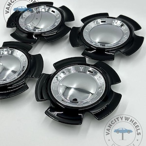 Bentley Continental Gt Wheel Center Cap For Propeller Wheel 21&#39;, Bentley Wheel Center Caps Black - Luxury Black Finish (Set of 4)