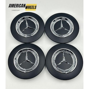 Mercedes AMG G63 Hub Cover for A0004003300 – Matte Black Forged Wheel Cap Replacement