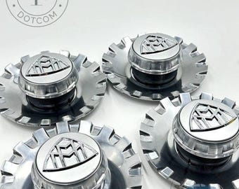 Mercedes Maybach Silver Chrome Spike Wheel Hub Cap (154mm)