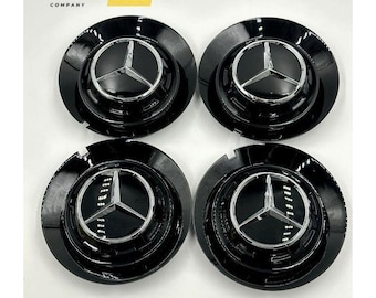Mercedes Benz Wheel Cap BC383 147mm Gloss Black, Mercedes Benz Gloss Black Color 147mm Wheel Center Cap Replacement For BC 383