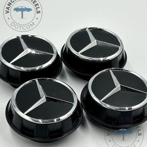 Maybach 60mm AMG Black Surround Wheel Center Cap, Maybach 60mm Size Car Emblem Logo Wheel Center Hub Rim Caps Cover For Amg Mercedes Benz