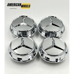 Maybach 60mm AMG Chrome Surround Wheel Center Cap, Maybach 60mm Size Car Emblem Logo Wheel Center Hub Rim Caps Cover For Amg Mercedes Benz