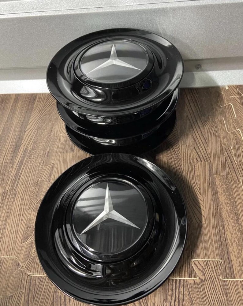 Gloss Black Floating Spin Wheel Center Caps for Mercedes BENZ – 4pcs - Etsy