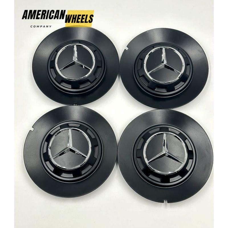 メルセデスベンツ マットブラック ホイールセンターキャップ 164 mm