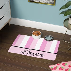 Pet Food Mat, Personalized Dog Feeding Mat, Custom Cat Placemat, Pet Bowl Mat, Waterproof Pet Mat, Pet Lover Gift